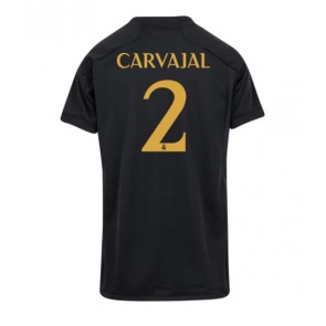 Lacne Ženy Futbalové dres Real Madrid Daniel Carvajal #2 2023-24 Krátky Rukáv - Tretina